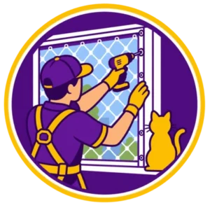 Instalação especializada de redes de proteção para gatos